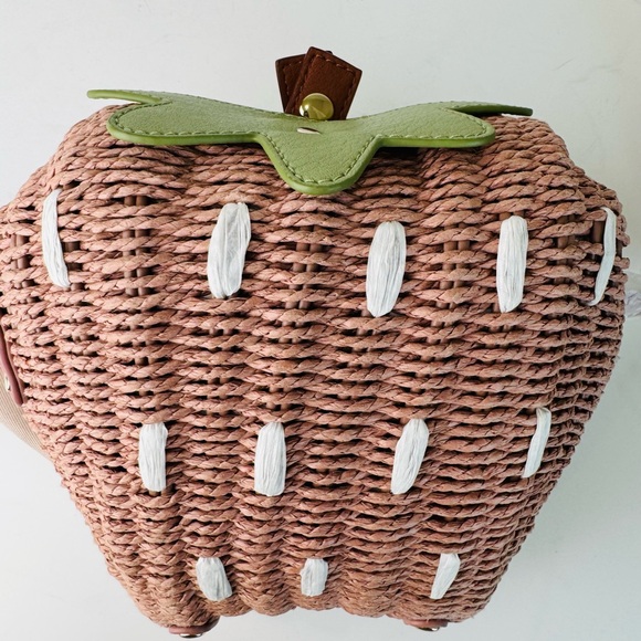 LC Lauren Conrad Strawberry Wicker Crossbody Purse - Picture 5 of 9